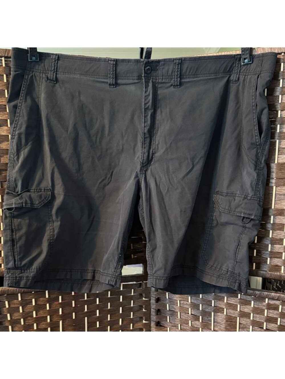Lee Men's Black Cargo Shorts with Utility Pockets